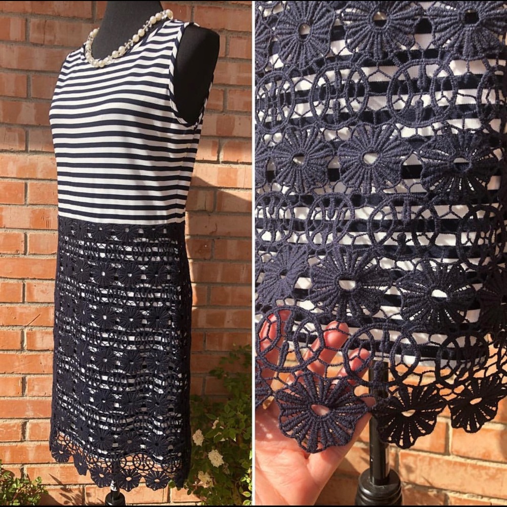 💙 Daniel Cremieux 💙Navy Blue Sheath Dress💙